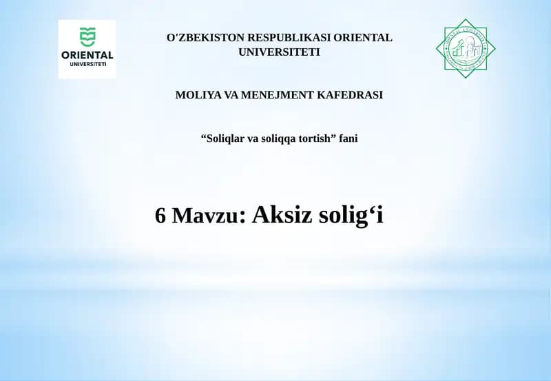 Aksizsolig‘i