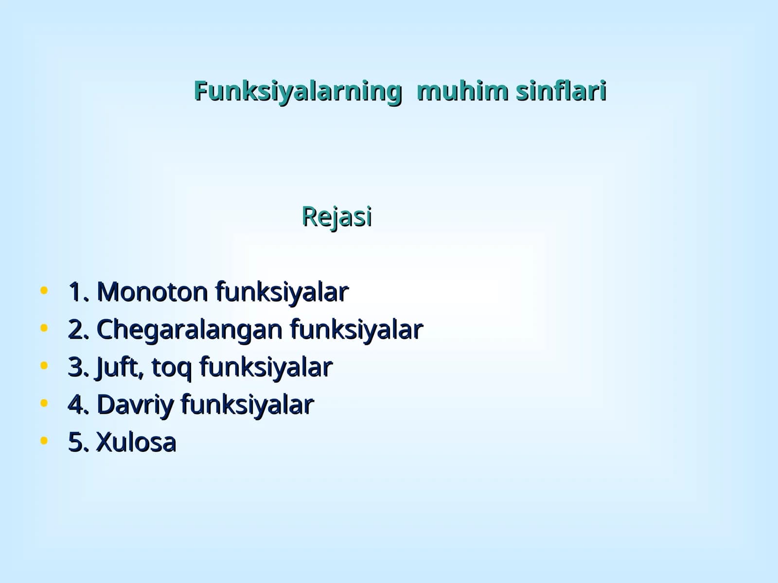 Funksiyalar