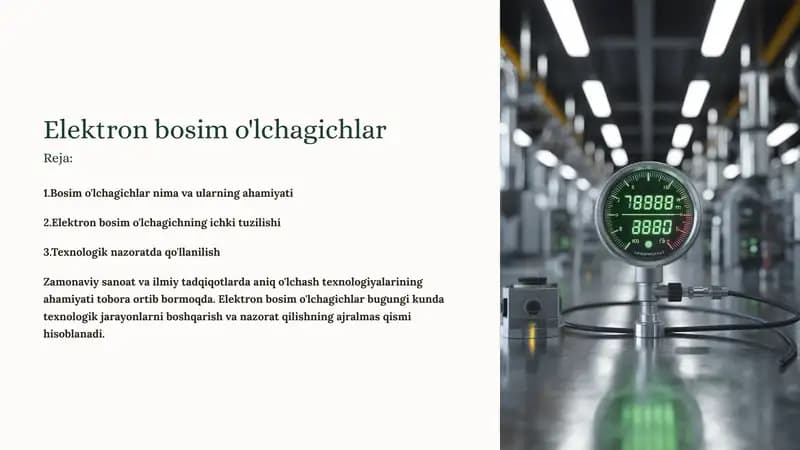 Elektron bosim o'lchagichlar
