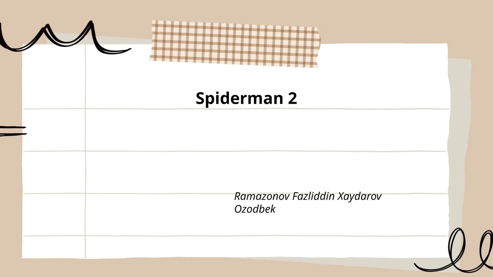Spiderman 2