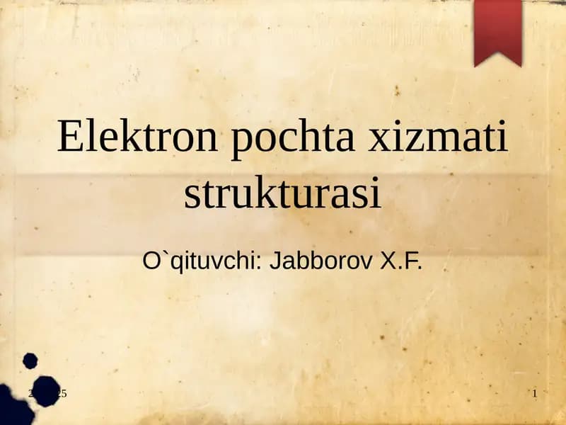 Elektron pochta xizmati