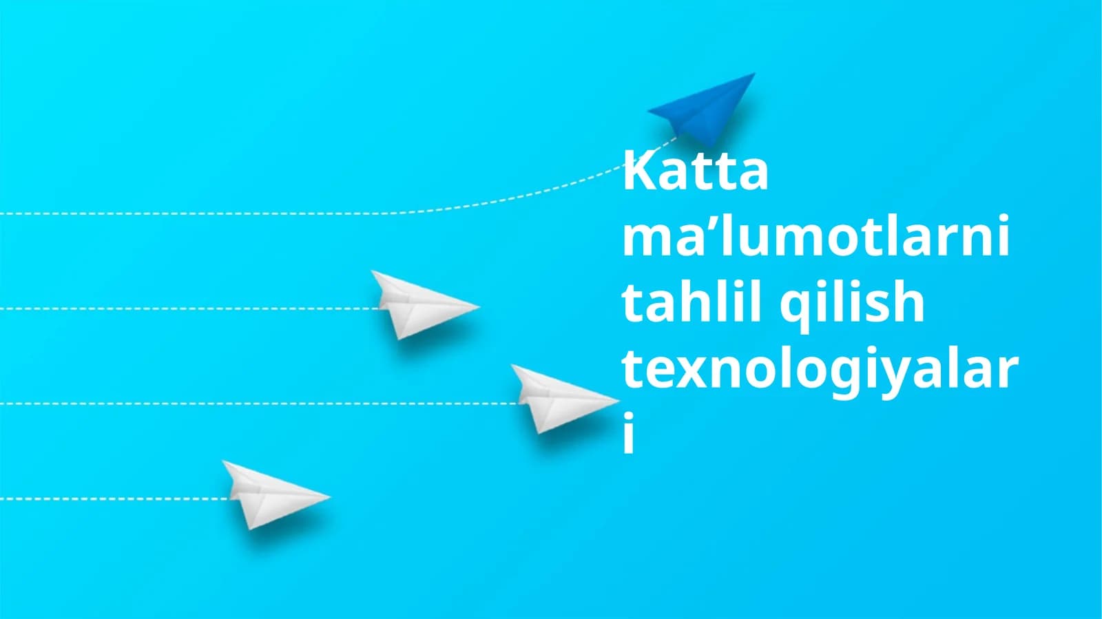 Kattama’lumotlarni tahlil qilish texnologiyalari