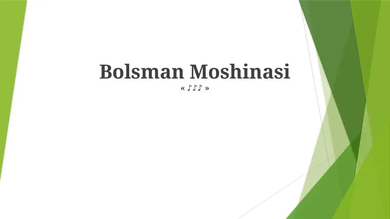 Bolsman Moshinasi