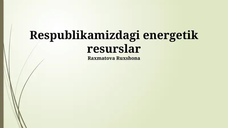Energiya samaradorligi va tejash