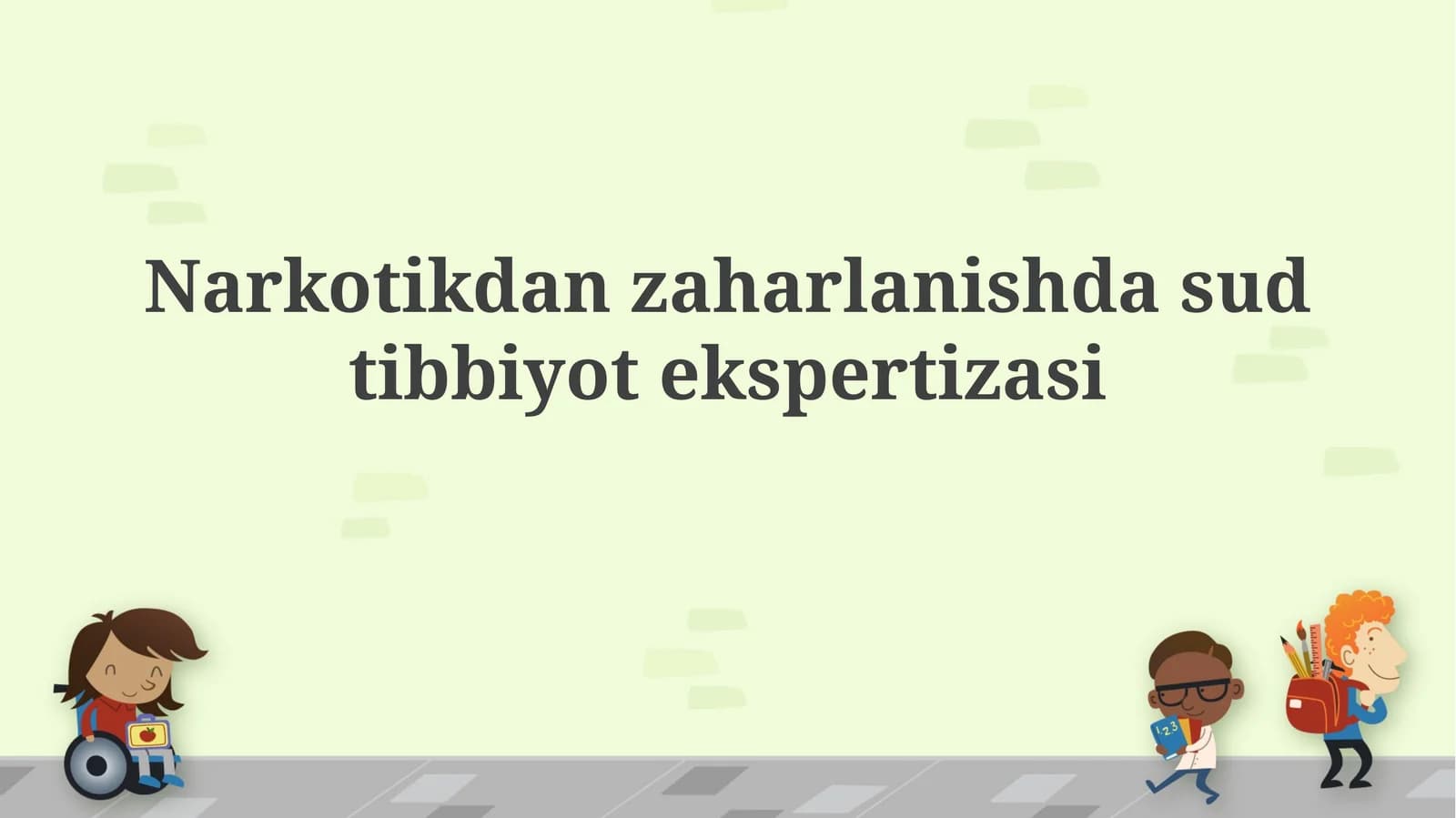 Narkotikdan zaharlanishda sud tibbiyot ekspertizasi