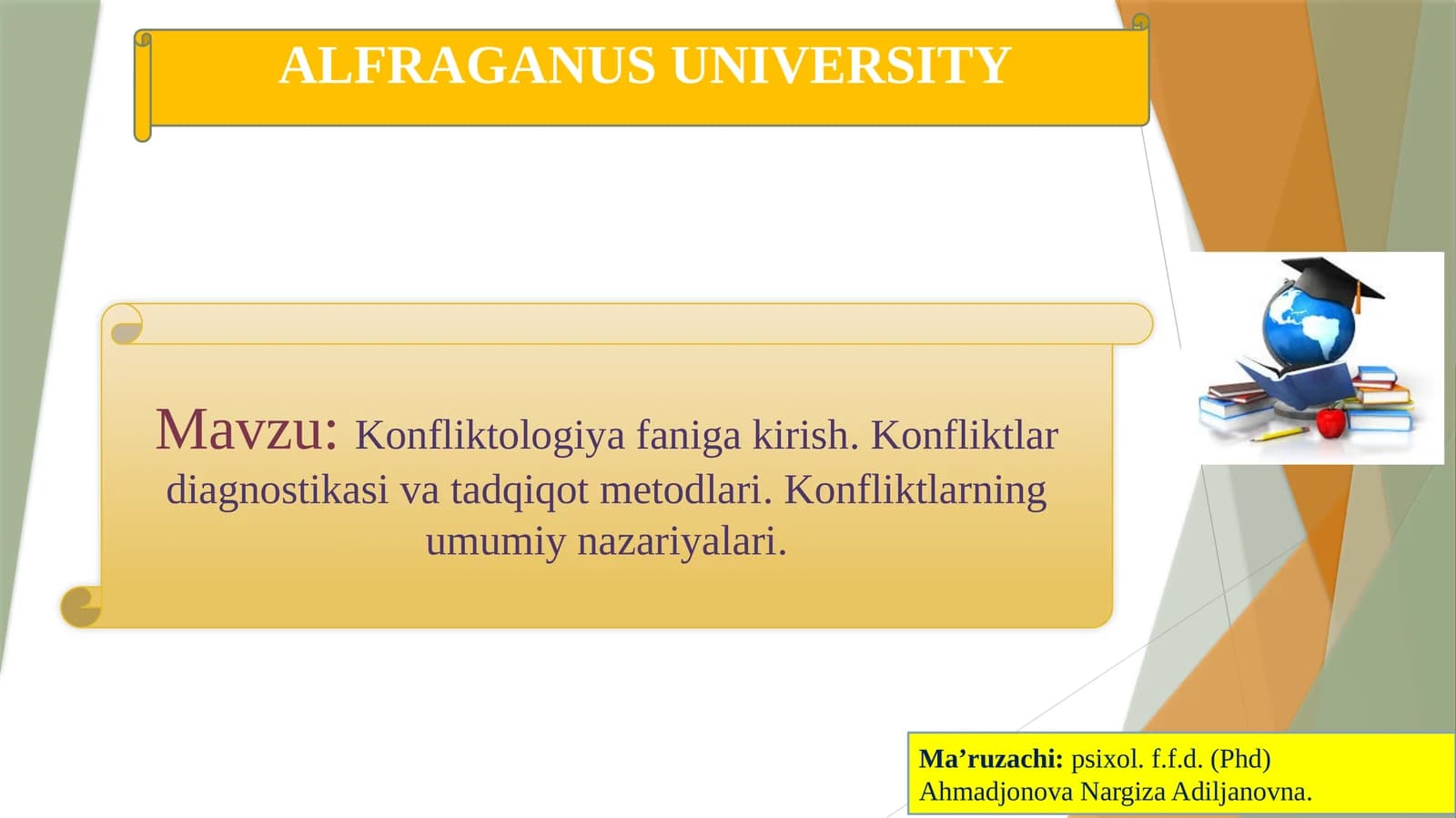 Konfliktologiya faniga kirish.Konfliktlar diagnostikasi va tadqiqot metodlari.Konfliktlarning umumiy nazariyalari
