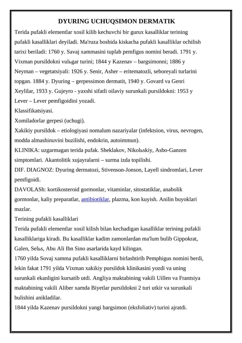 DYURING UCHUQSIMON DERMATIK