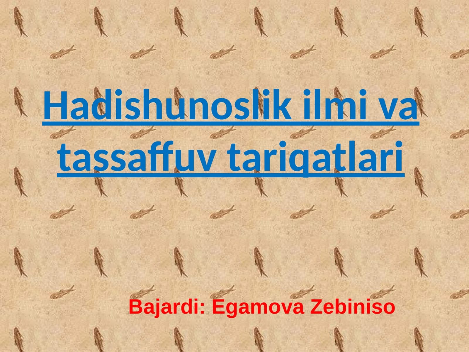 Hadishunoslik ilmi va tassaffuv tariqatlari