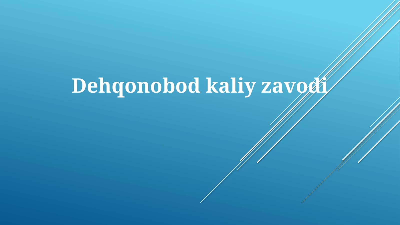 Dehqonobodkaliyzavodi