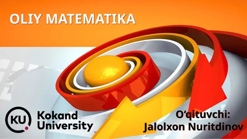 OLIY MATEMATIKA