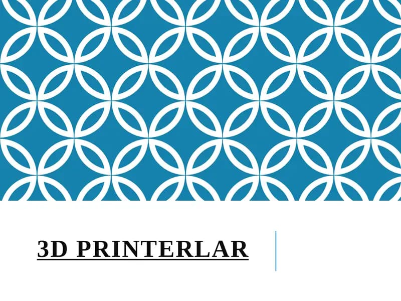 3Dprinterlar