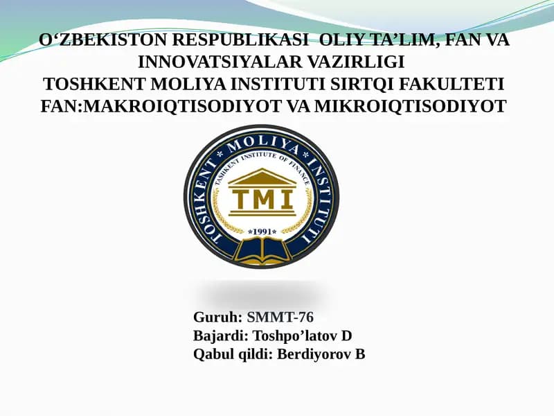ELASTIKLIK NAZARIYASINING AMALDA QO‘LLANILISHI