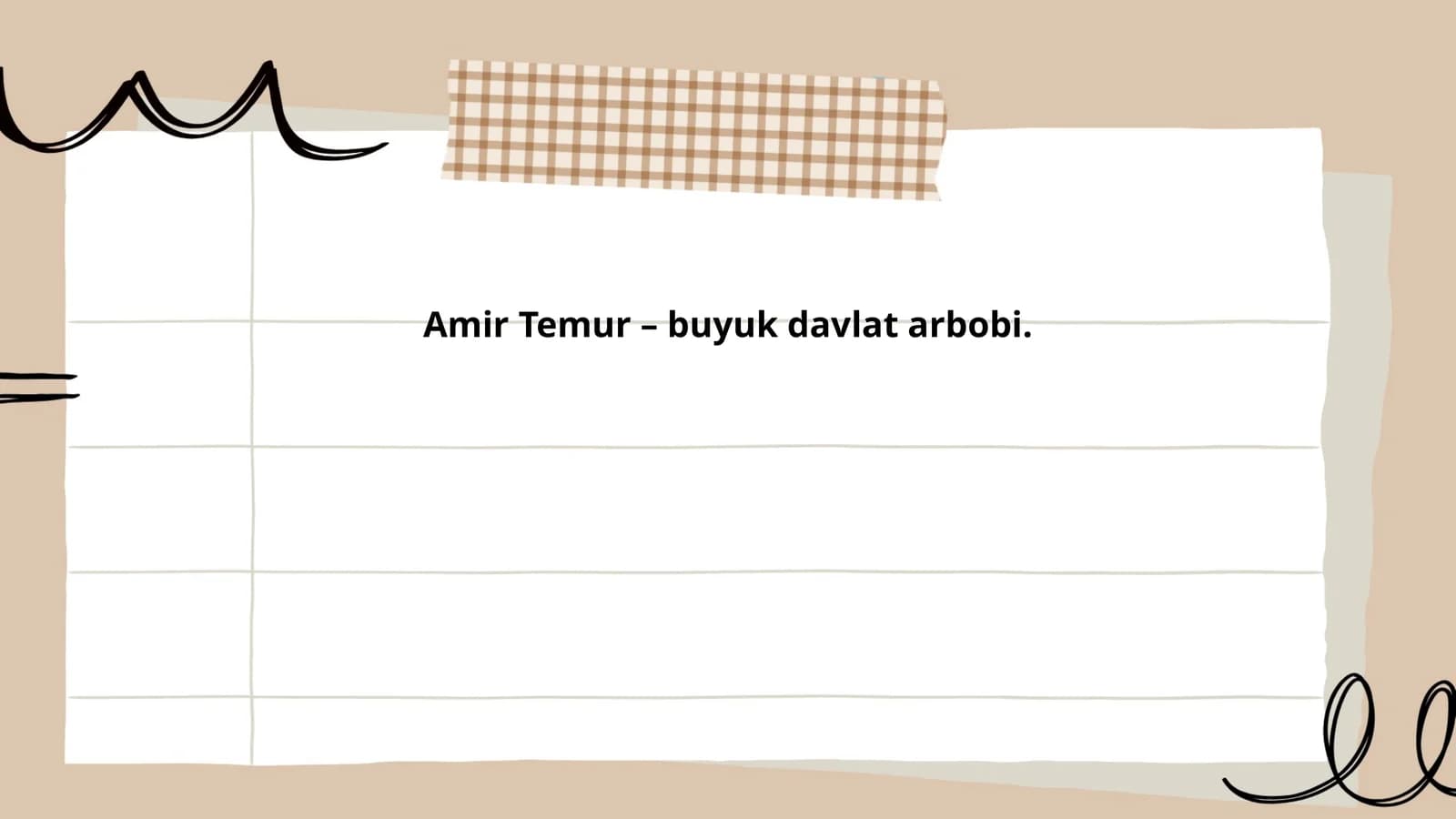 Amir Temurning tarixi