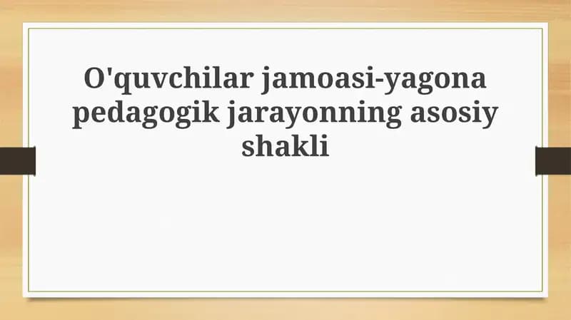 O'quvchilar jamoasi