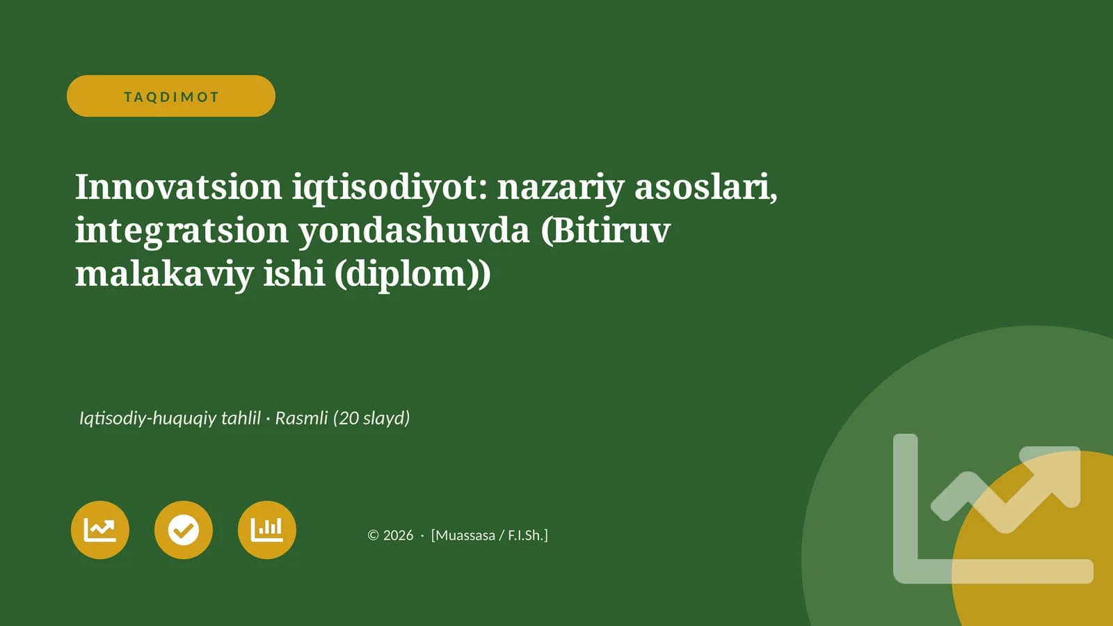 Innovatsion iqtisodiyot: nazariy asoslari, integratsion yondashuvda (Bitiruv malakaviy ishi (diplom))