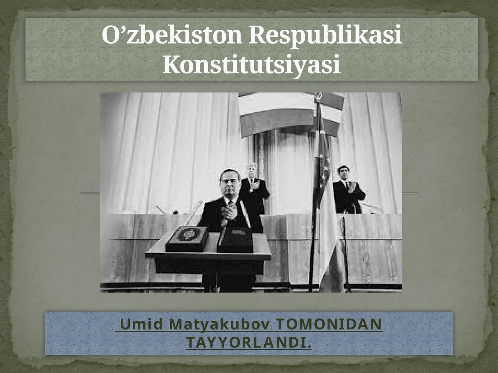 O'zbekiston Konstitutsiyasi