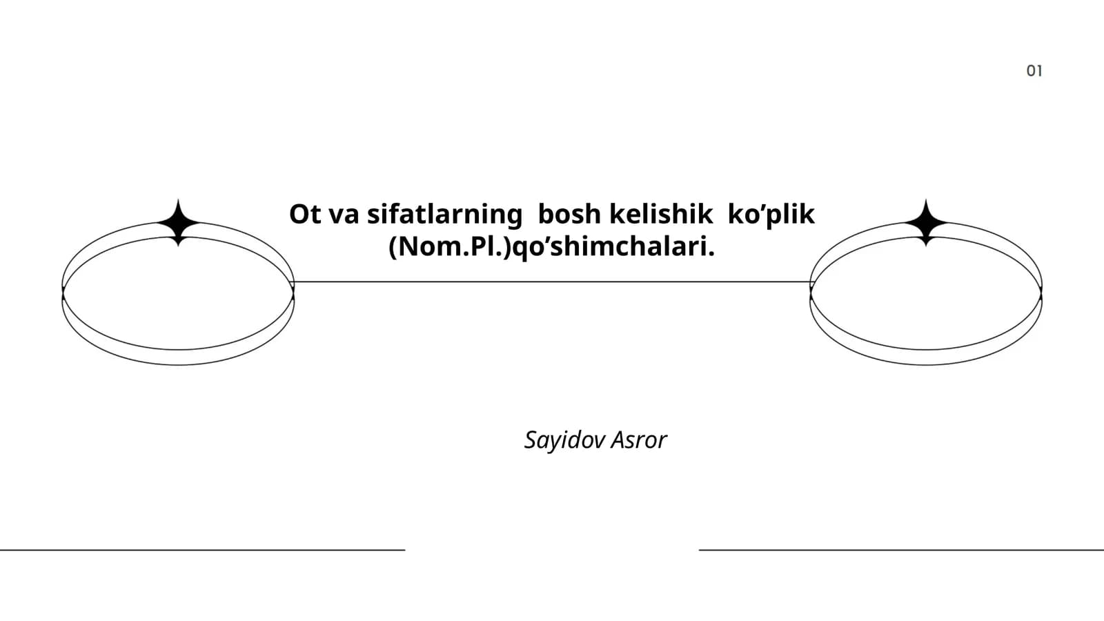 Ot va sifatlarning bosh kelishik ko’plik (Nom.Pl.)qo’shimchalari