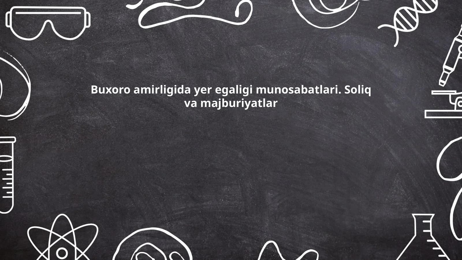 Buxoro amirligida yer egaligi munosabatlari
