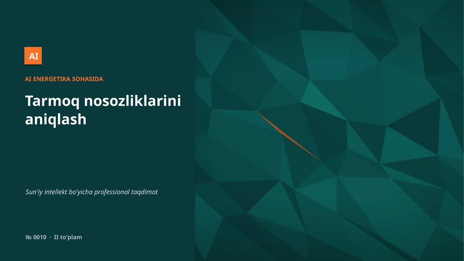 AI ENERGETIKA SOHASIDA