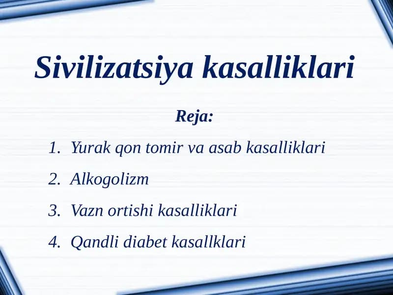 Sivilizatsiya kasalliklari