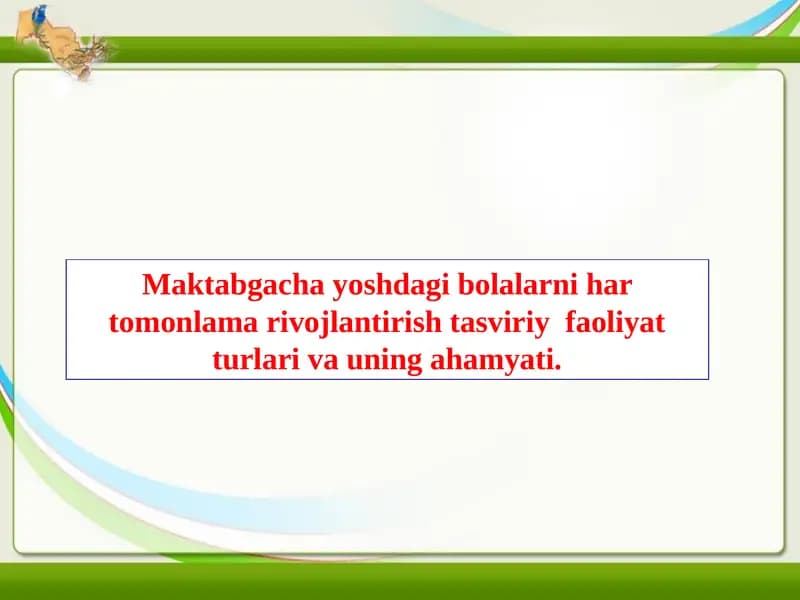 Maktabgacha yoshdagi bolalar