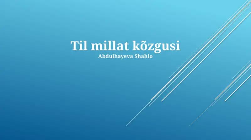 Til millat kõzgusi