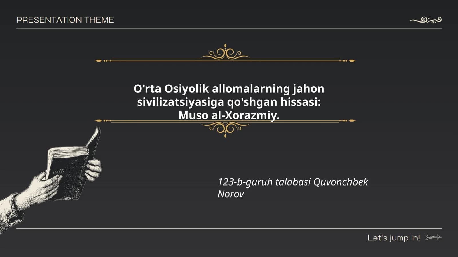 Muso al-Xorazmiyning matematikaga qo'shgan hissasi