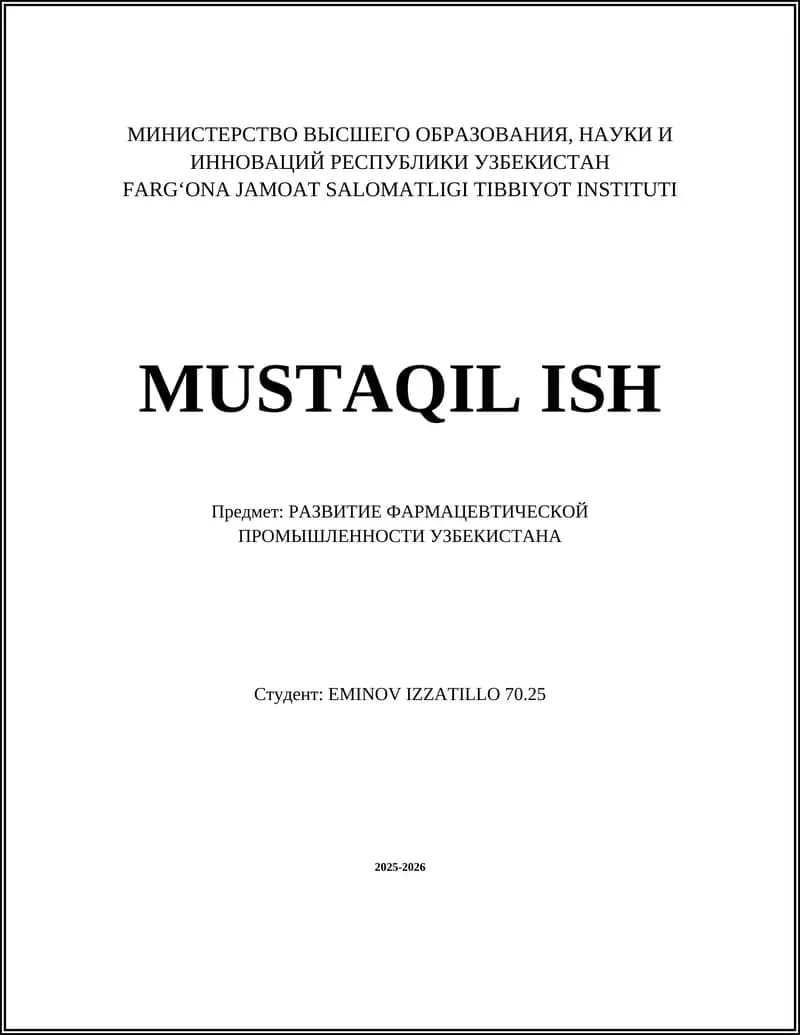 MUSTAQIL ISH