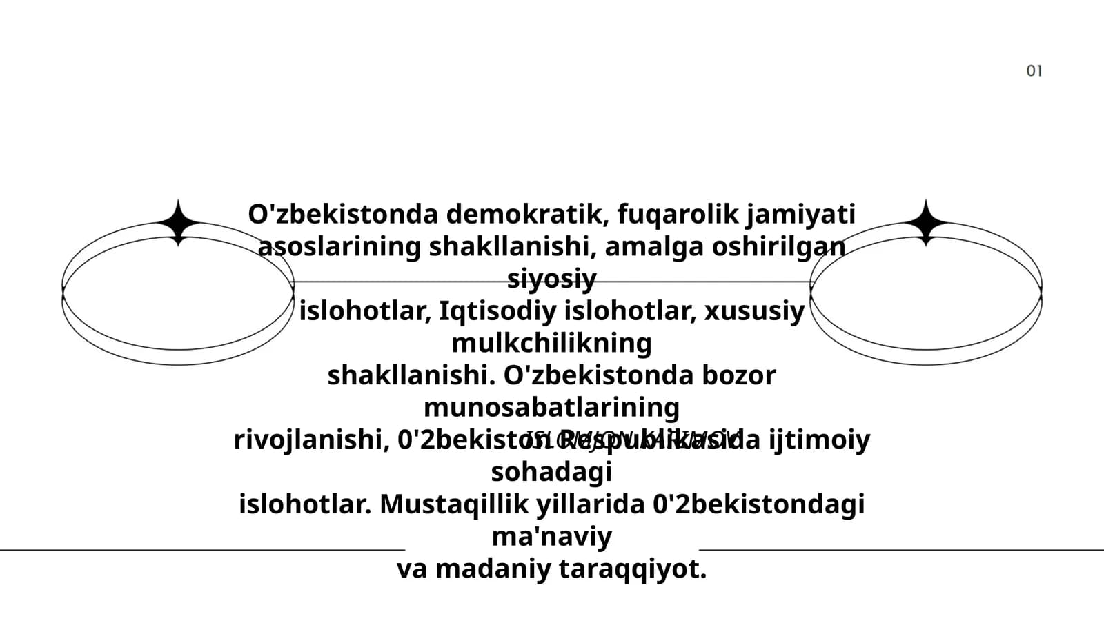 O'zbekistonda demokratik, fuqarolik jamiyati asoslarining shakllanishi