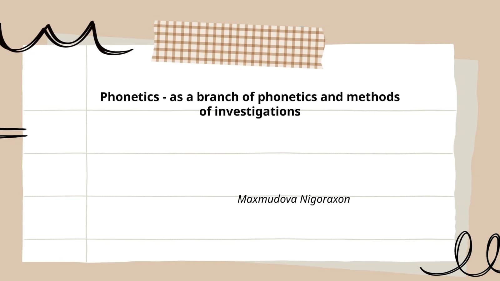 Articulatory Phonetics