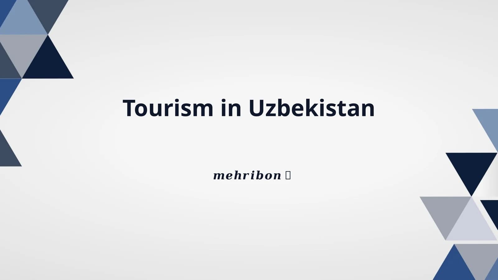 Tourism in Uzbekistan