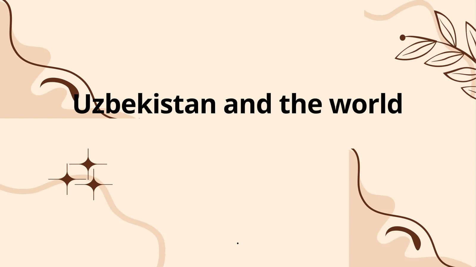 Uzbekistan and the world
