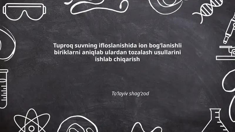 Ion bogʻlanishli birikmalarni tozalash usullari