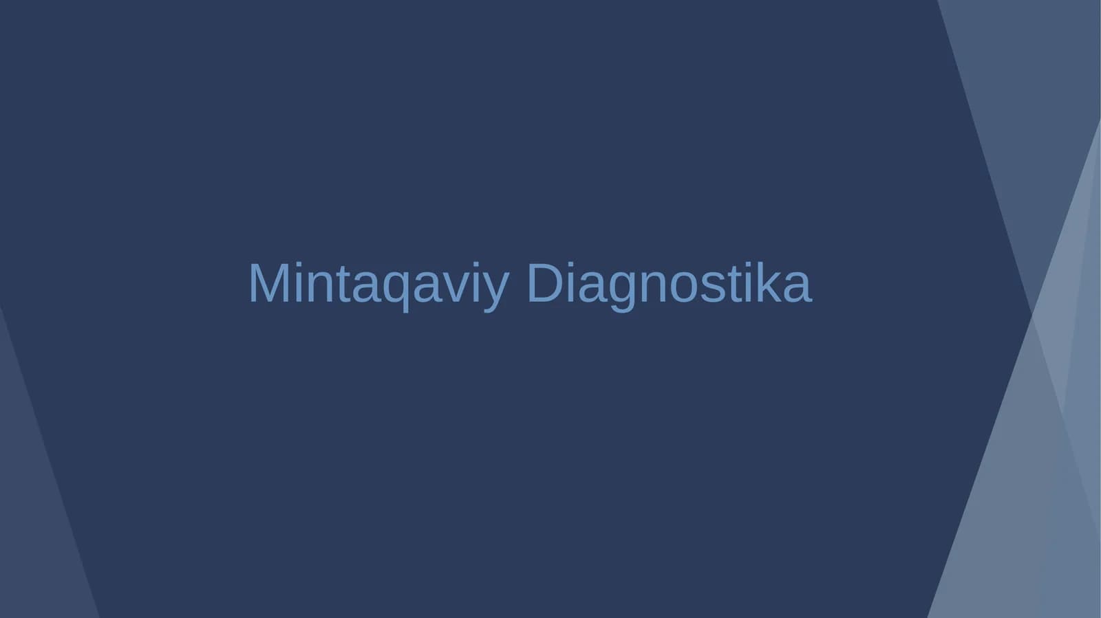 Mintaqaviy Diagnostika