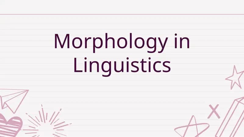 Morphological Typology in Linguistics
