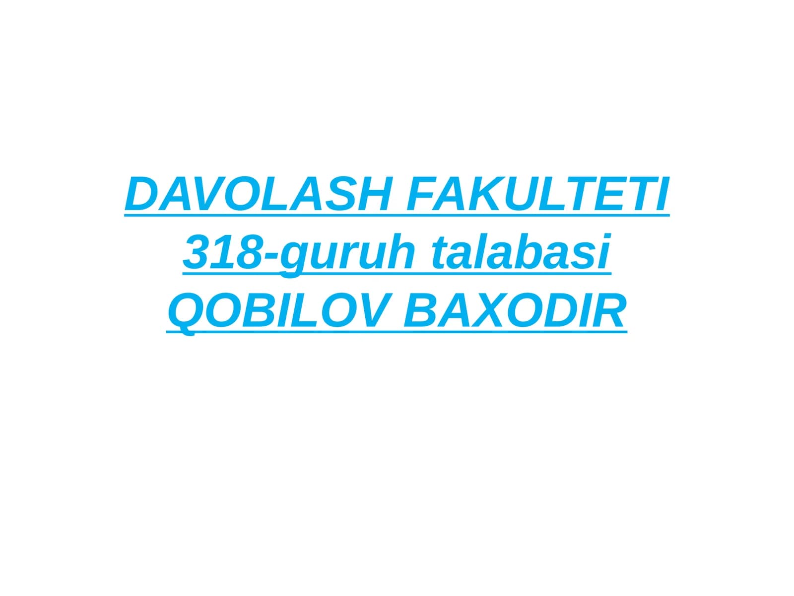 LABORATORIYA TEKSHIRUVLARIGA INOVATSION YONDASHUV