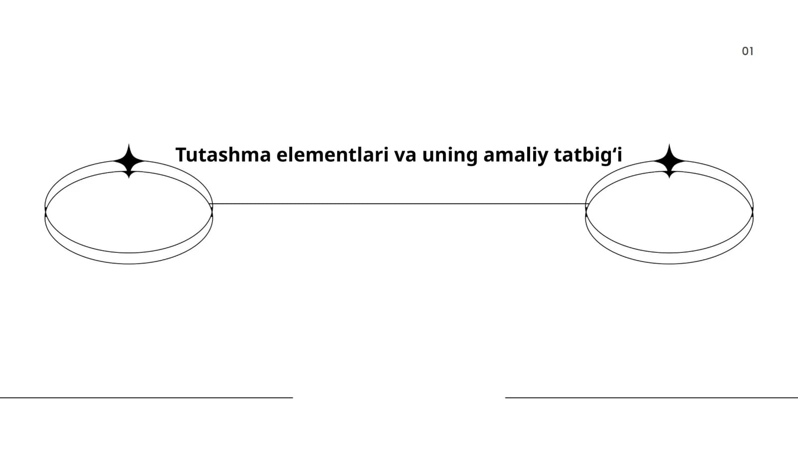 Tutashma elementlari va uning amaliy tatbigʻi