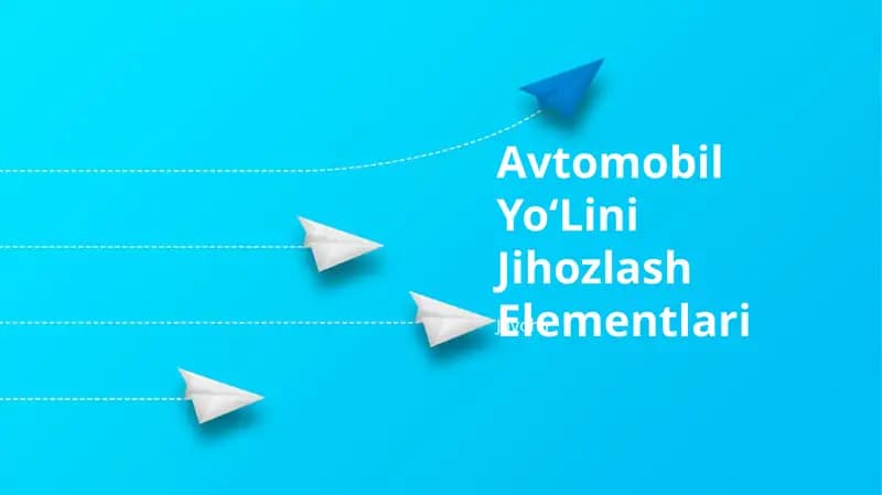 Avtomobil yoʻlini jihozlash elementlari