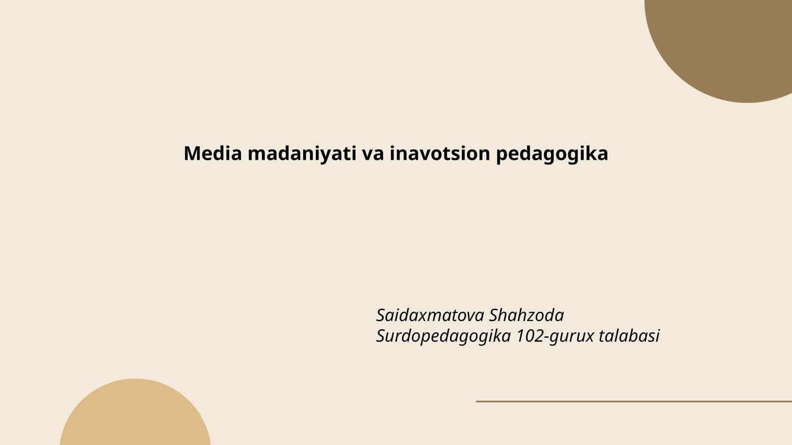 Mediamaʼnaviyat: Tarbiya va taʼlimda roli