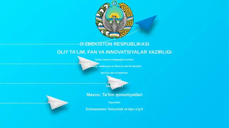 Taʼlim qonuniyatlari
