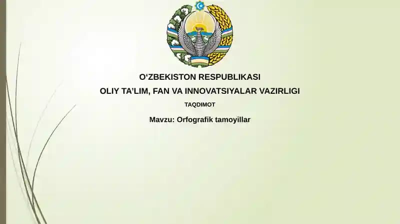 Orfografik tamoyillar