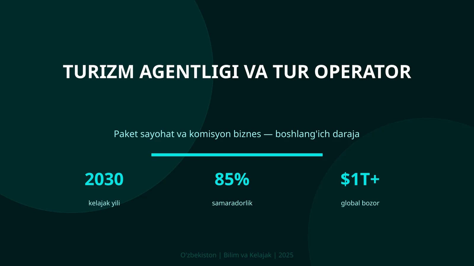 Turizm agentligi va tur operator