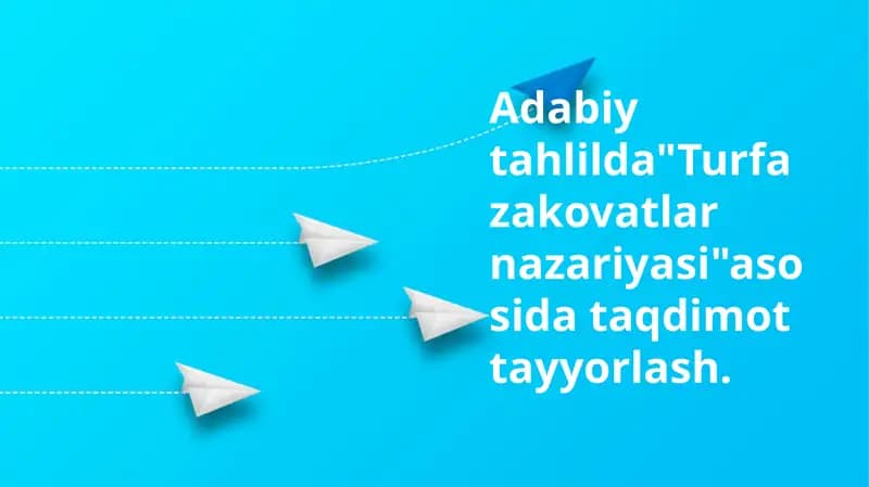 “Adabiy Asarlarda Aqlning Favqulodda Darajadagi Namoyon Bo'lishi” tahlili