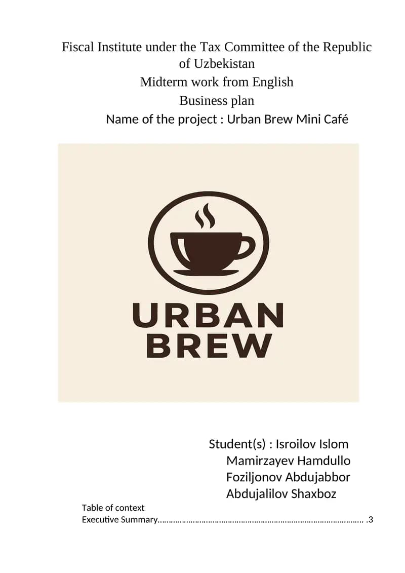 mini cafe