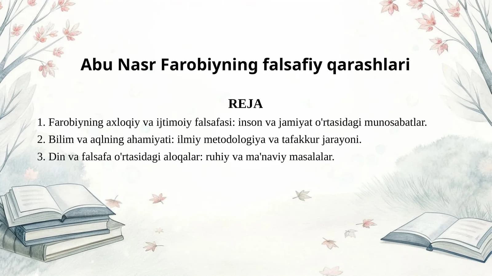 Abu Nasr Farobiyning falsafiy qarashlari