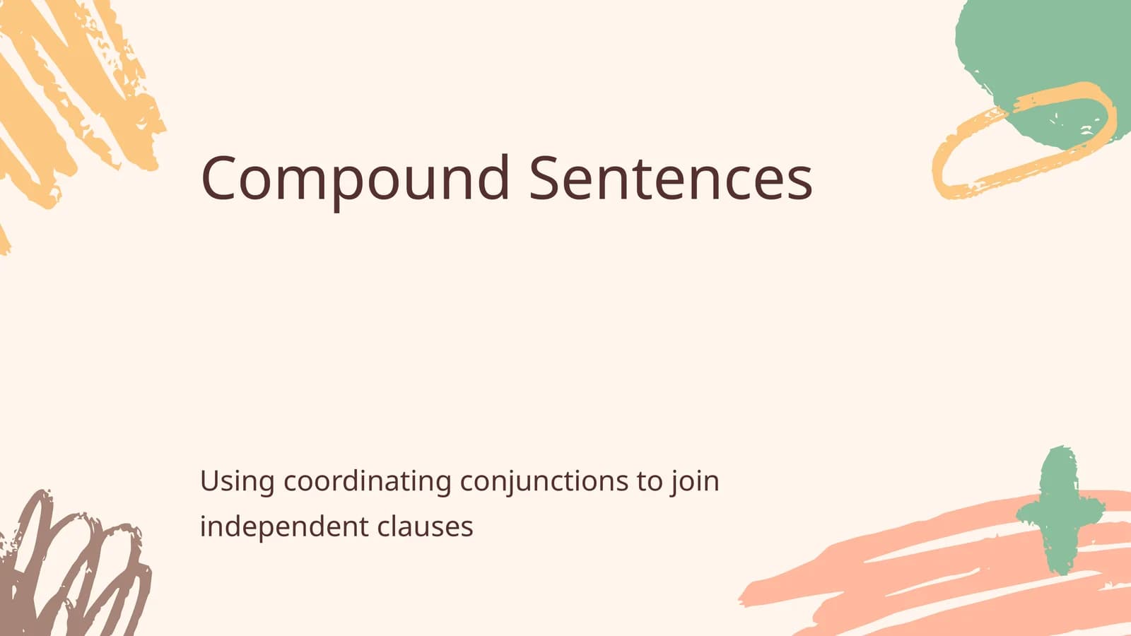 Compound Sentences