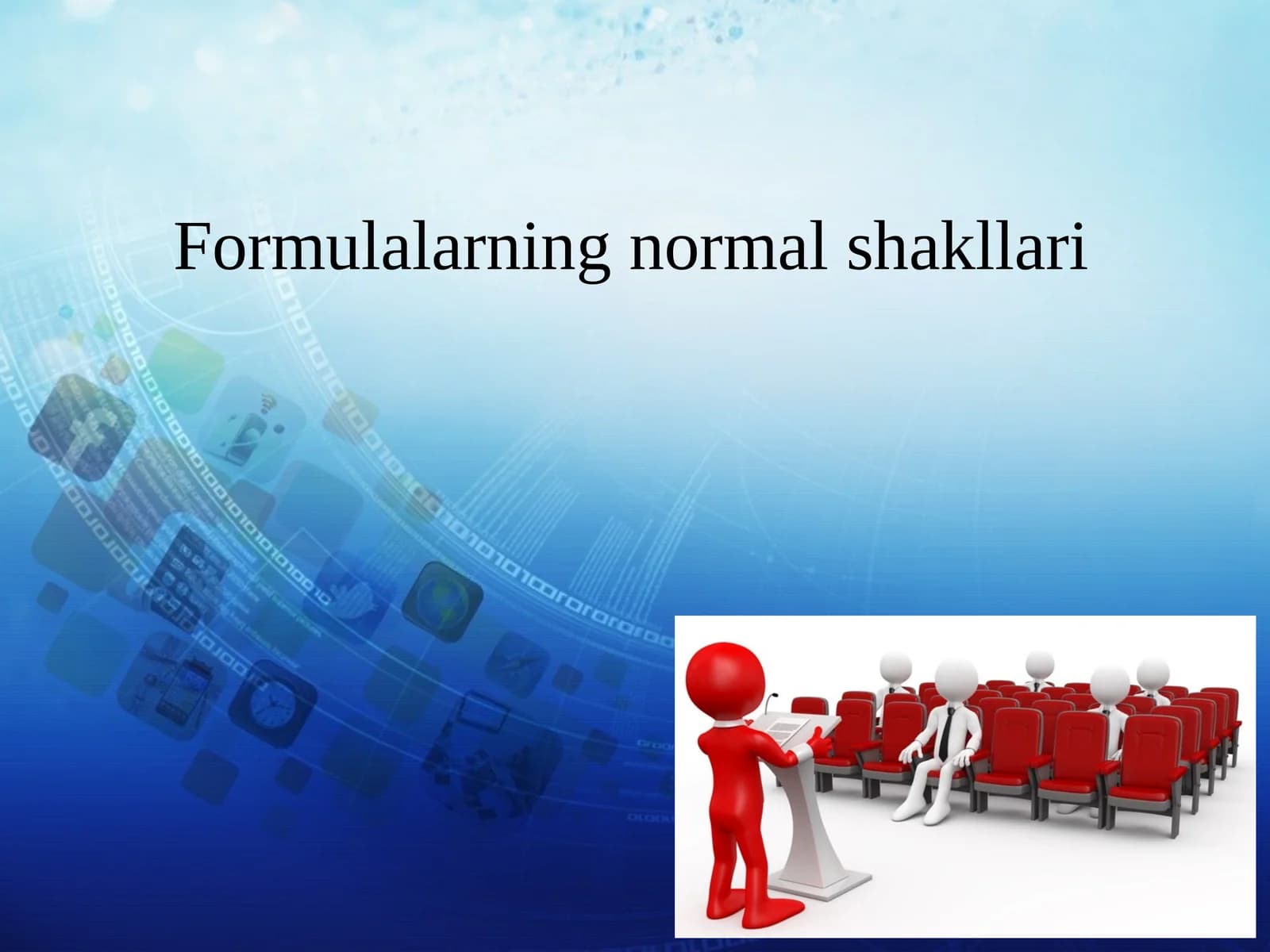 Formulalarning normal shakllari