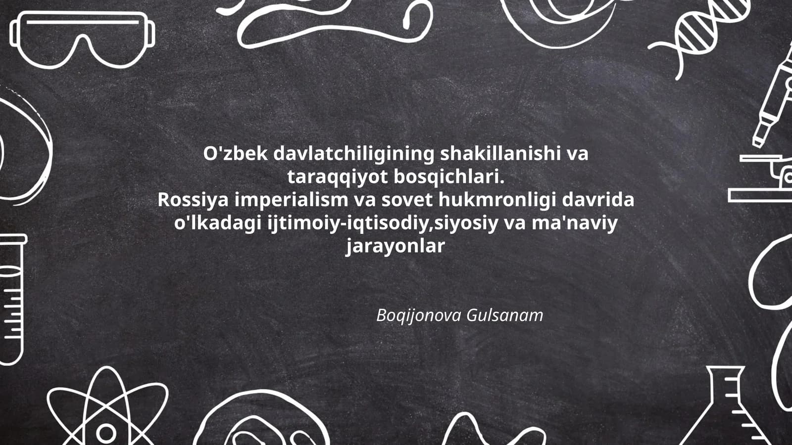 O'zbek davlatchiligining shakillanishi va taraqqiyot bosqichlari