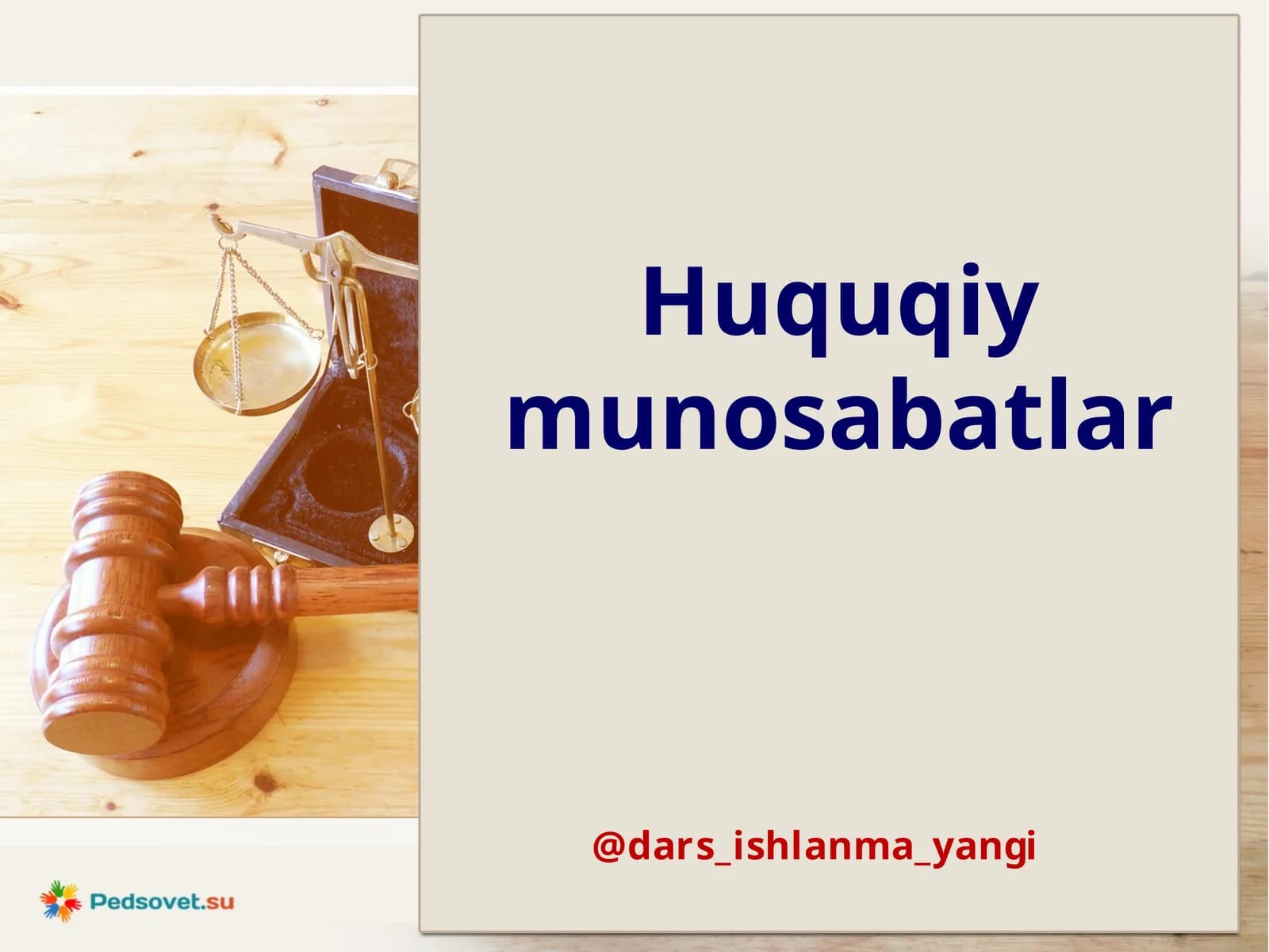 Huquqiymunosabatlar
