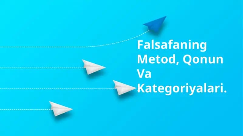 Falsafaning Metod, Qonun Va Kategoriyalari